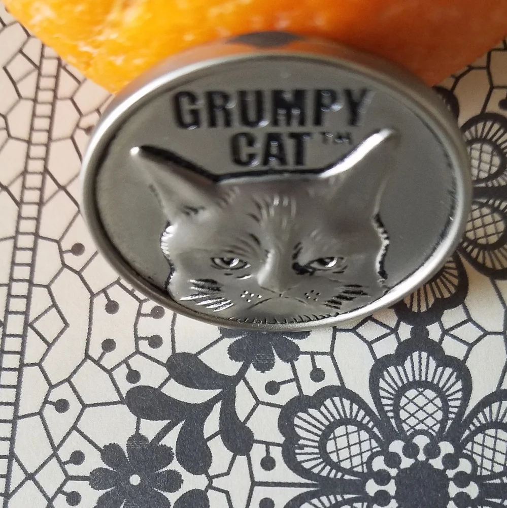 Grumpy Cat Think Grumpy Charm Go Away Round Tardar Sauce 2013